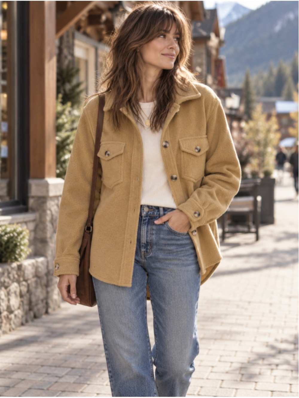 Aritzia Wilfred Free Ganna Wool XS Shirt Jacket Shacket Cabincore Minimalist